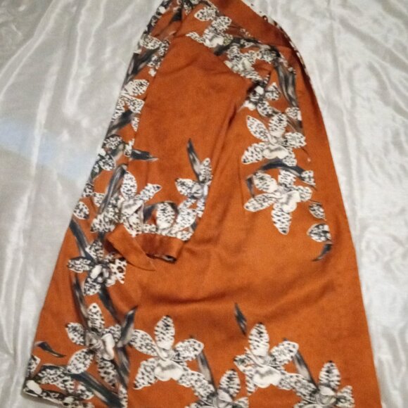 Chico reversible duster jacket sizeXL floral to animal-print w/side pockets boho - Picture 3 of 16